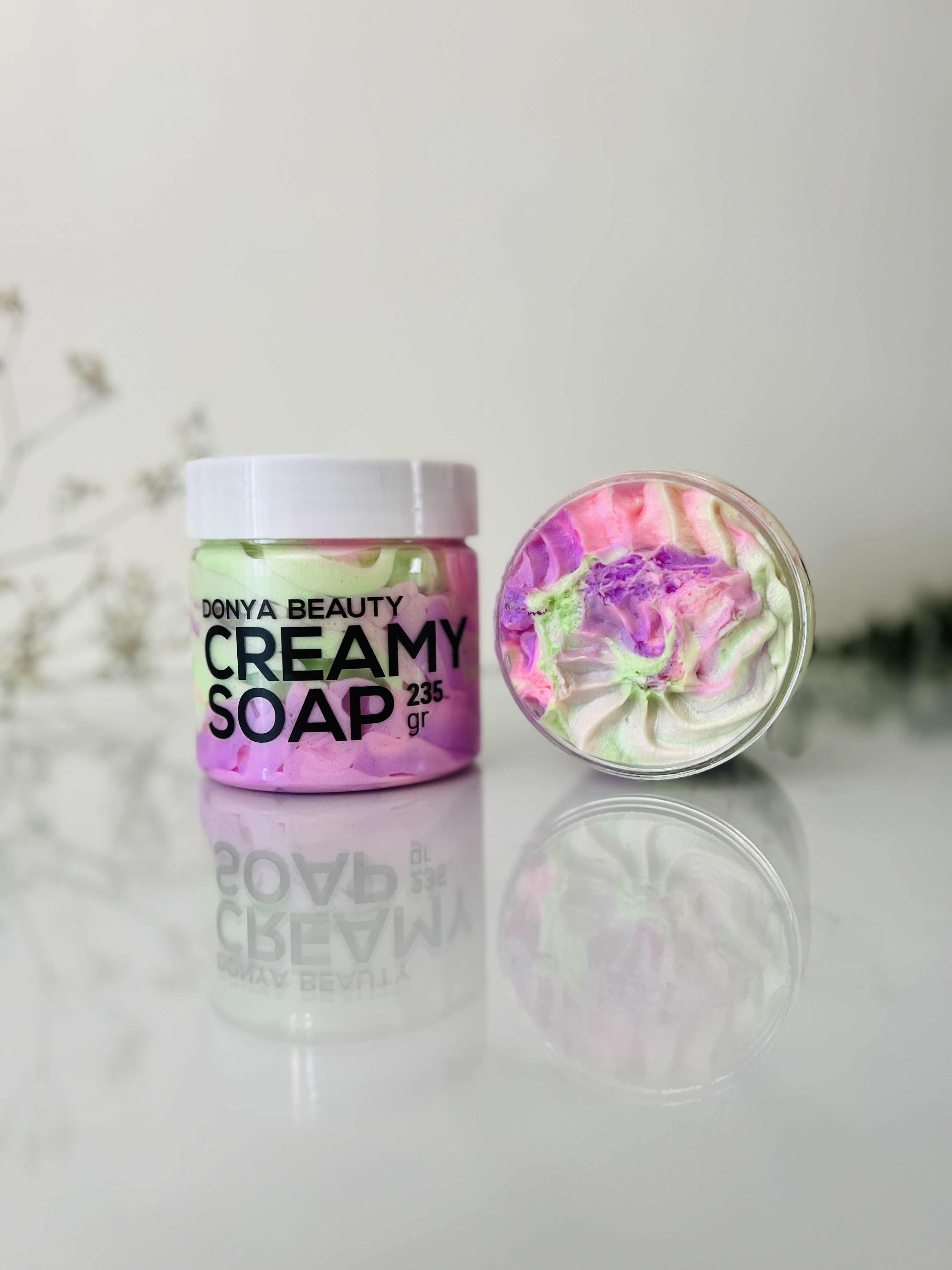 تصویر صابون خامه ای - آدامس بادکنکی Cream soap, body cream, body shampoo